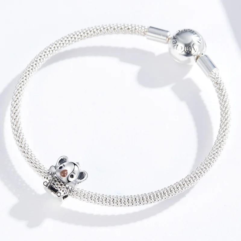 (Bild für) Silberner Baby-Koala-Charm im Pandora-Stil - SCC1304 - Ansicht 5