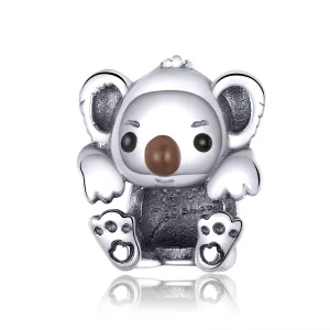 (Bild für) Silberner Baby-Koala-Charm im Pandora-Stil - SCC1304
