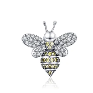 (Bild für) Silberner Bienen-Charm im Pandora-Stil - SCC1194