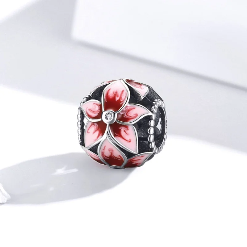 (Bild für) Silberner Blühender Blumen-Charm im Pandora-Stil - SCC1707 - Ansicht 2