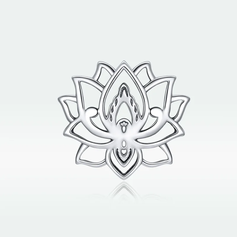 (Bild für) Silberner Blühender Lotus-Charm im Pandora-Stil - SCC1724 - Ansicht 5