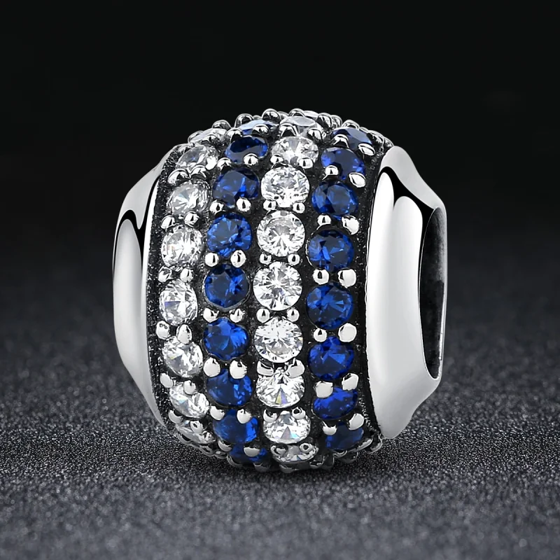 (Bild für) Silberner Blue Coast-Charm im Pandora-Stil - SCC104 - Ansicht 5