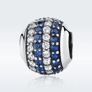 (Bild für) Silberner Blue Coast-Charm im Pandora-Stil - SCC104