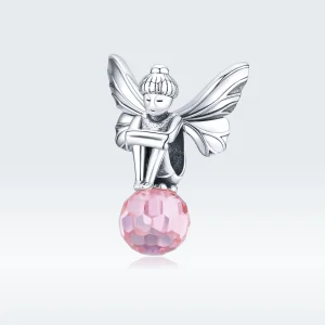 (Bild für) Silberner Blumenelfen-Charm im Pandora-Stil - SCC1483