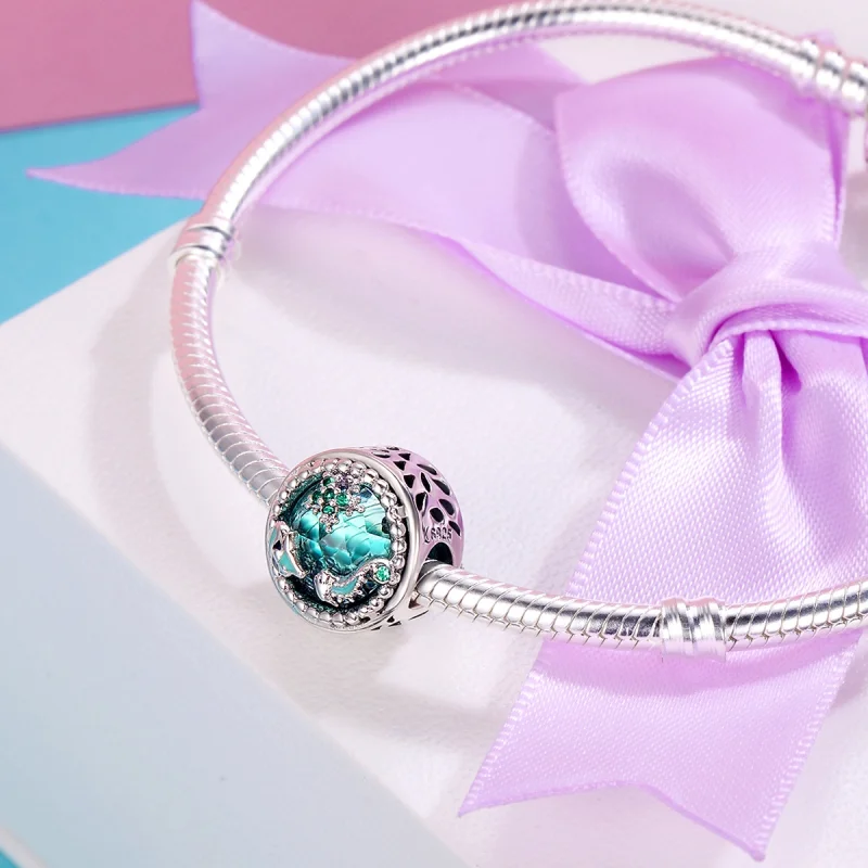 (Bild für) Silberner Bright Stars-Charm im Pandora-Stil - SCC246 - Ansicht 6