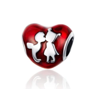 (Bild für) Silberner Childhood Sweethearts-Charm im Pandora-Stil - SCC1187