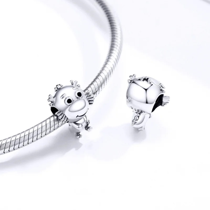 (Bild für) Silberner Drache-Baby-Charm im Pandora-Stil - SCC1489 - Ansicht 4