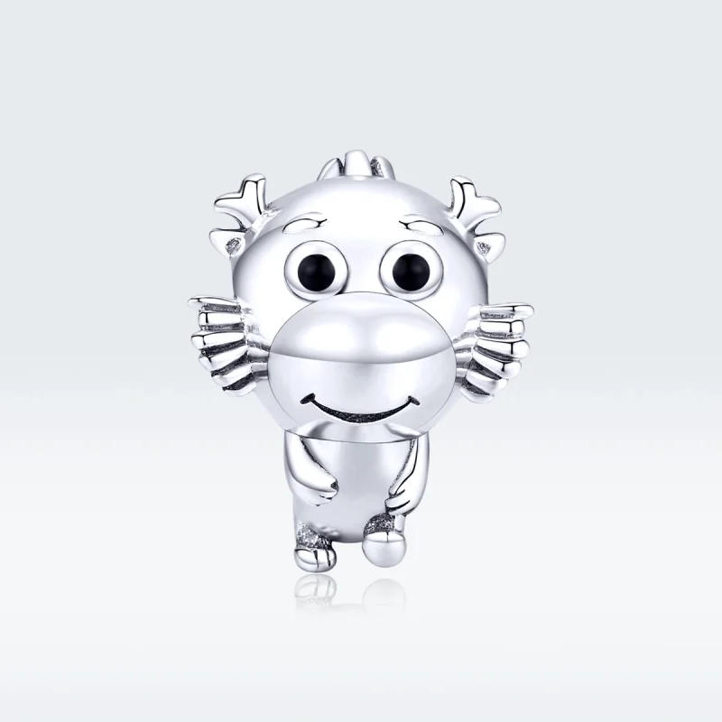 (Bild für) Silberner Drache-Baby-Charm im Pandora-Stil - SCC1489 - Ansicht 5