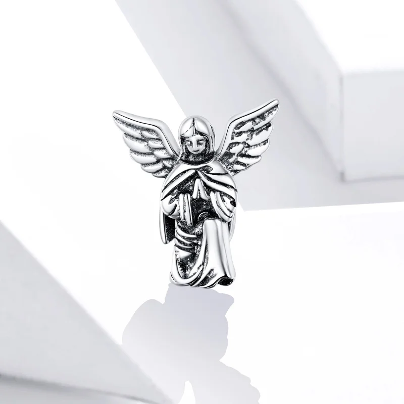 (Bild für) Silberner Engel der Liebe-Charm im Pandora-Stil - BSC314 - Ansicht 2