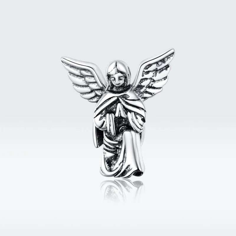 (Bild für) Silberner Engel der Liebe-Charm im Pandora-Stil - BSC314 - Ansicht 5