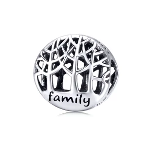 (Bild für) Silberner Familien-Wald-Charm im Pandora-Stil - SCC1144