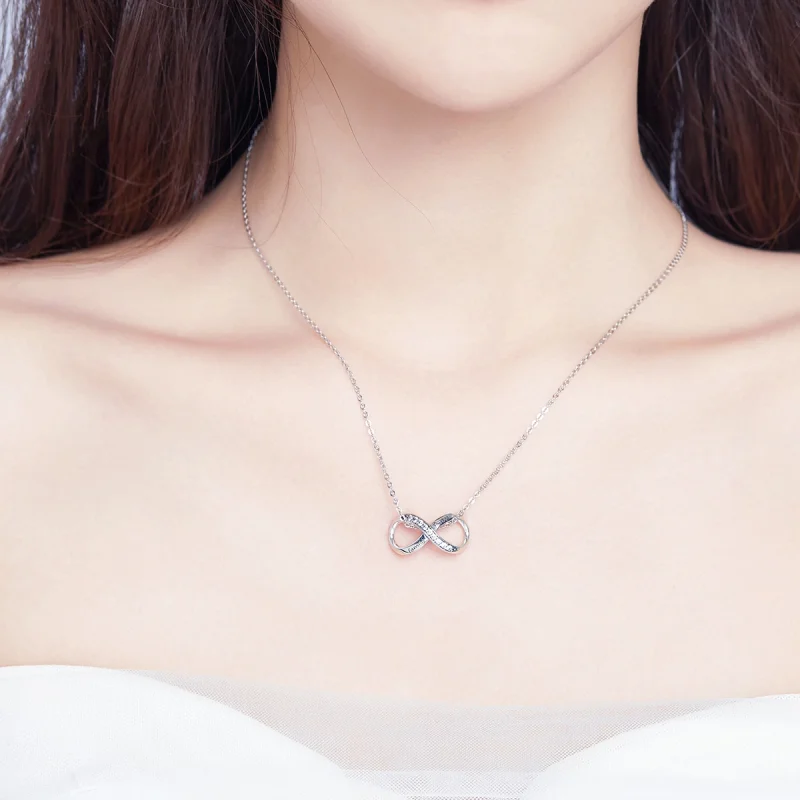 (Bild für) Silberner „Family Forever“-Charm im Pandora-Stil - SCC1146 - Ansicht 3