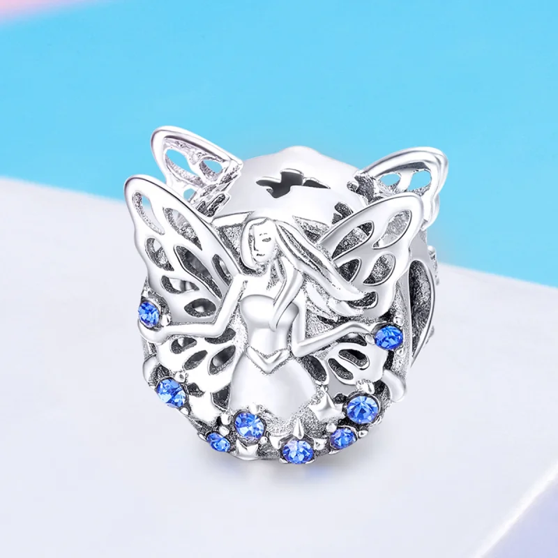 (Bild für) Silberner Feen-Charm im Pandora-Stil - BSC027 - Ansicht 4