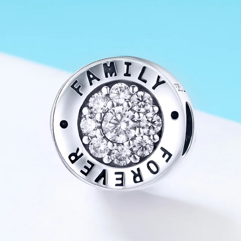 (Bild für) Silberner „Forever Home“-Charm im Pandora-Stil - SCC814 - Ansicht 2