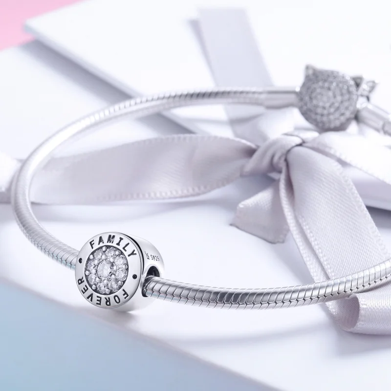 (Bild für) Silberner „Forever Home“-Charm im Pandora-Stil - SCC814 - Ansicht 4