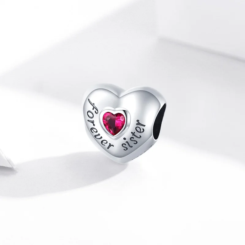 (Bild für) Silberner „Forever Love“-Charm im Pandora-Stil - SCC1835 - Ansicht 2
