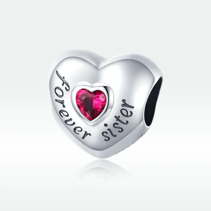 (Bild für) Silberner „Forever Love“-Charm im Pandora-Stil - SCC1835 - Ansicht 5