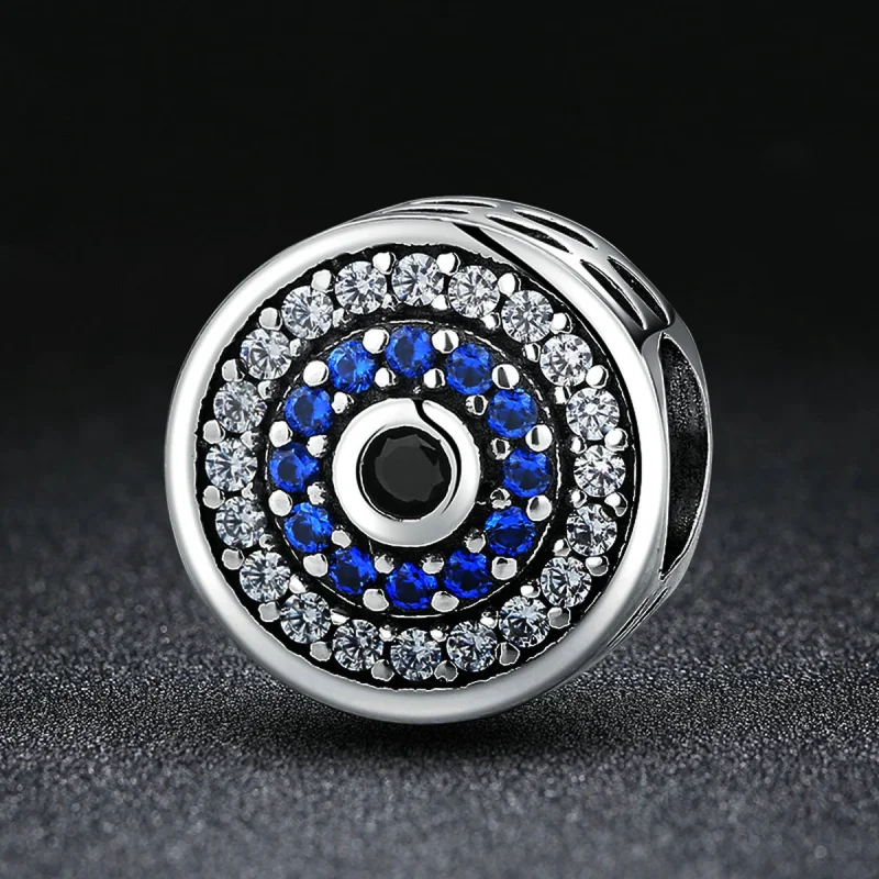 (Bild für) Silberner Glitzer-Augen-Charm im Pandora-Stil - SCC092 - Ansicht 5