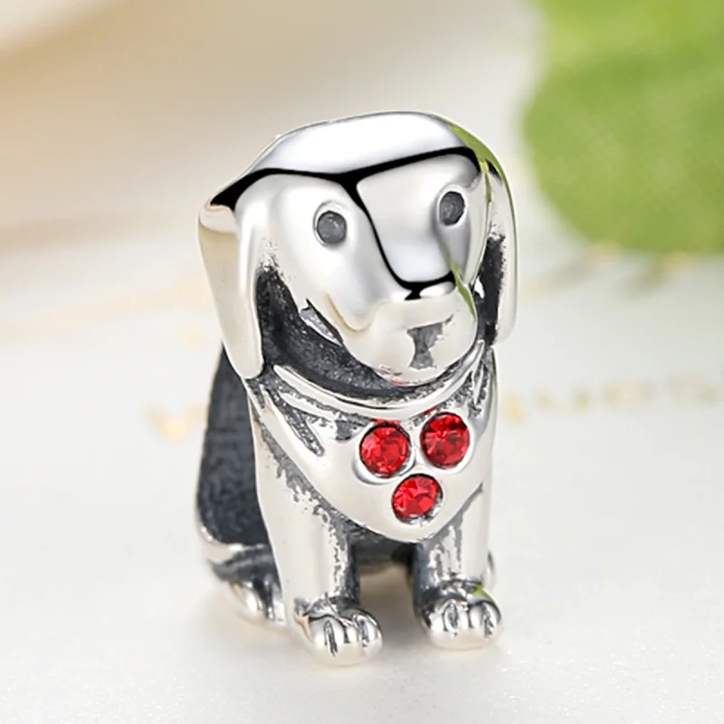 (Bild für) Silberner Golden Retriever-Charm im Pandora-Stil - SCC016 - Ansicht 3