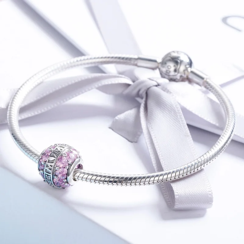 (Bild für) Silberner „Great Love“-Charm im Pandora-Stil - SCC580 - Ansicht 5