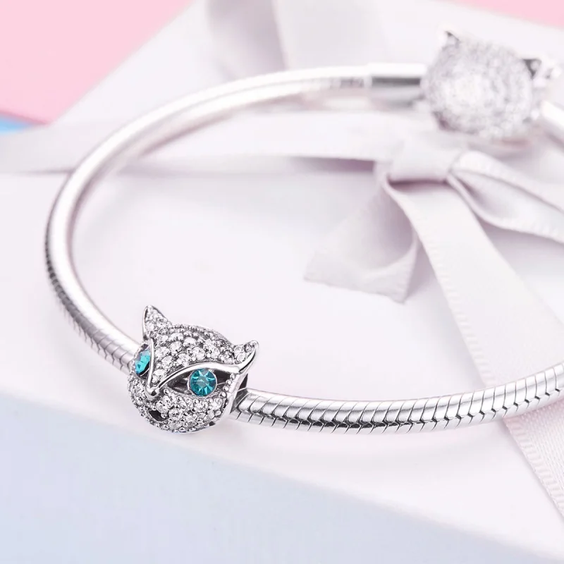 (Bild für) Silberner „Happy Kitty“-Charm im Pandora-Stil - SCC1131 - Ansicht 4