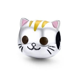 (Bild für) Silberner „Happy Kitty“-Charm im Pandora-Stil - SCC1142