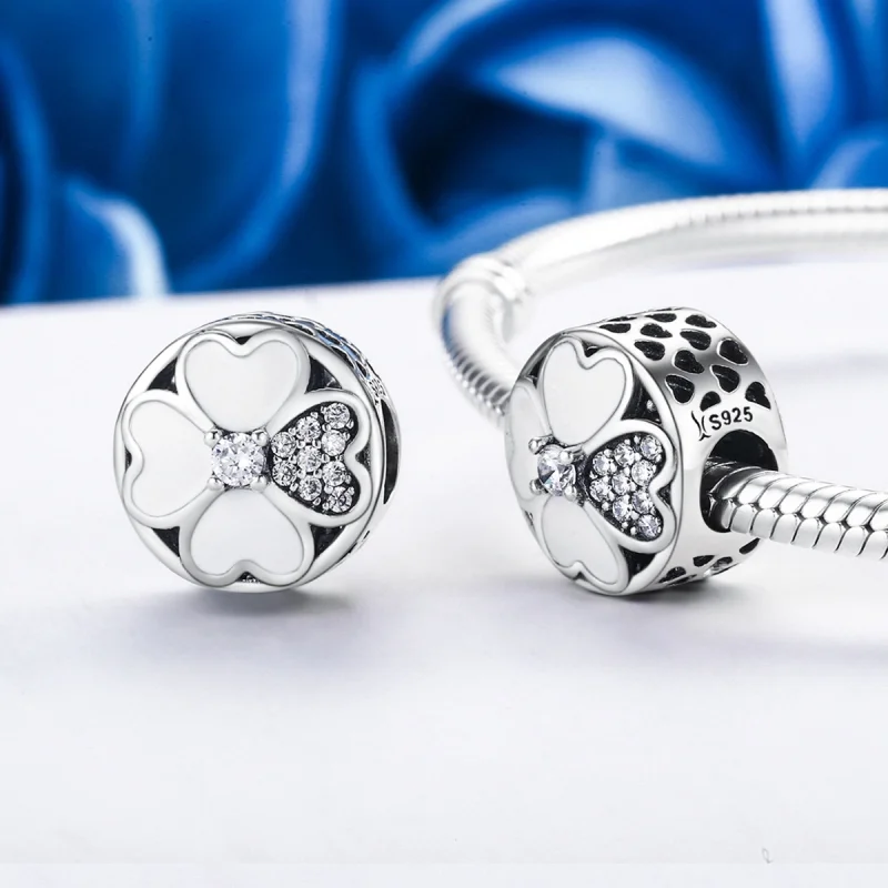 (Bild für) Silberner „Happy Petals“-Charm im Pandora-Stil - SCC250 - Ansicht 4