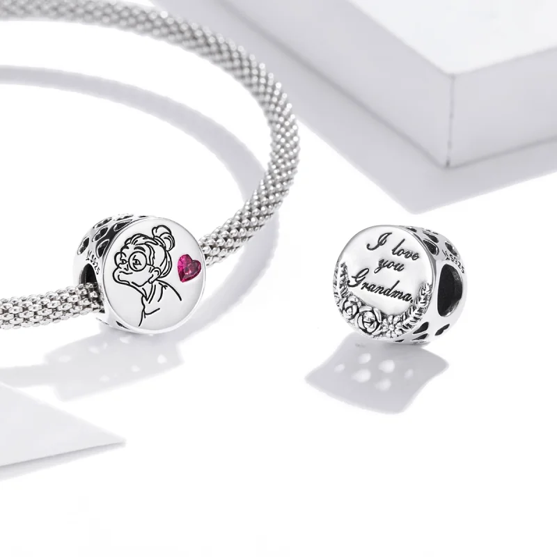 (Bild für) Silberner „I Love You Grandma Gigi“-Charm im Pandora-Stil - SCC1762 - Ansicht 4