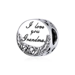 (Bild für) Silberner „I Love You Grandma Gigi“-Charm im Pandora-Stil - SCC1762