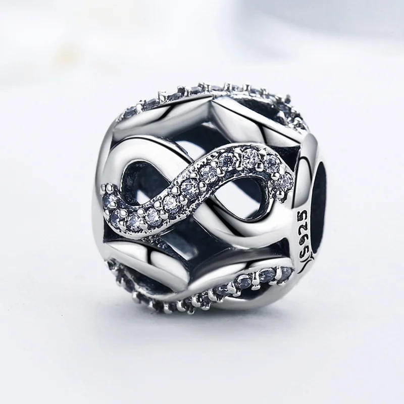 (Bild für) Silberner Infinity-Charm im Pandora-Stil - SCC141 - Ansicht 4