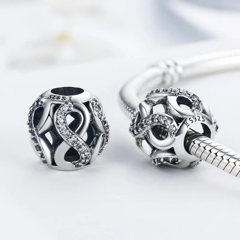 (Bild für) Silberner Infinity-Charm im Pandora-Stil - SCC141 - Ansicht 5