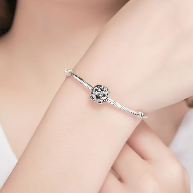 (Bild für) Silberner Infinity-Charm im Pandora-Stil - SCC141 - Ansicht 6