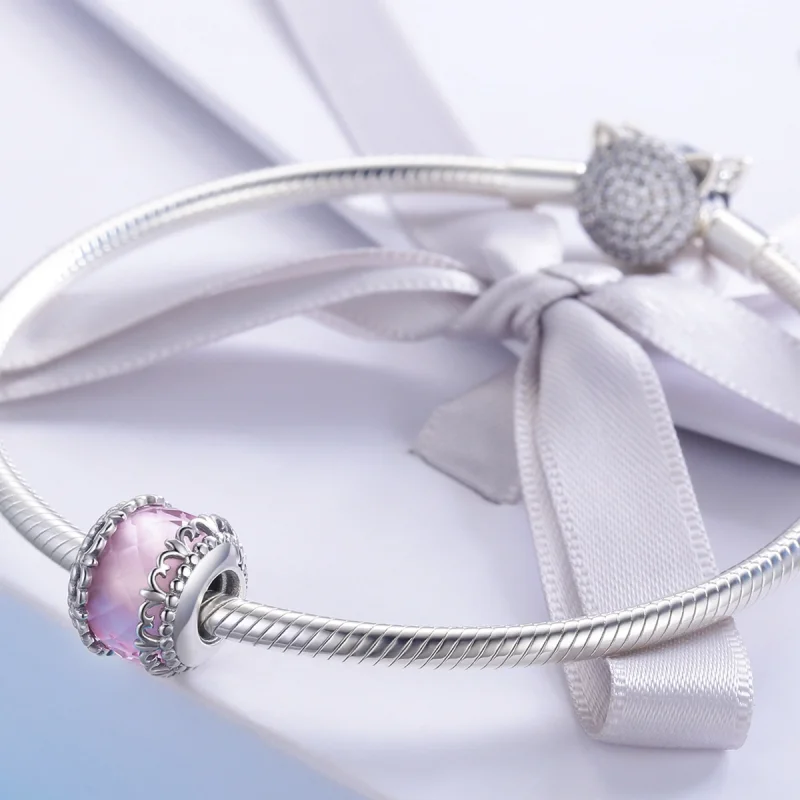 (Bild für) Silberner Iris-Charm im Pandora-Stil - SCC711 - Ansicht 2