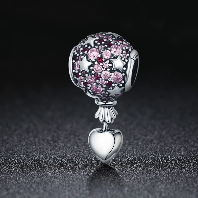 (Bild für) Silberner Konfessionsballon-Charm im Pandora-Stil - SCC517 - Ansicht 2