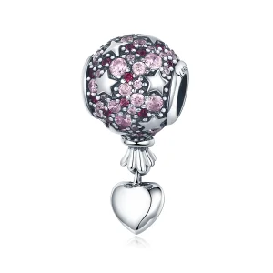 (Bild für) Silberner Konfessionsballon-Charm im Pandora-Stil - SCC517