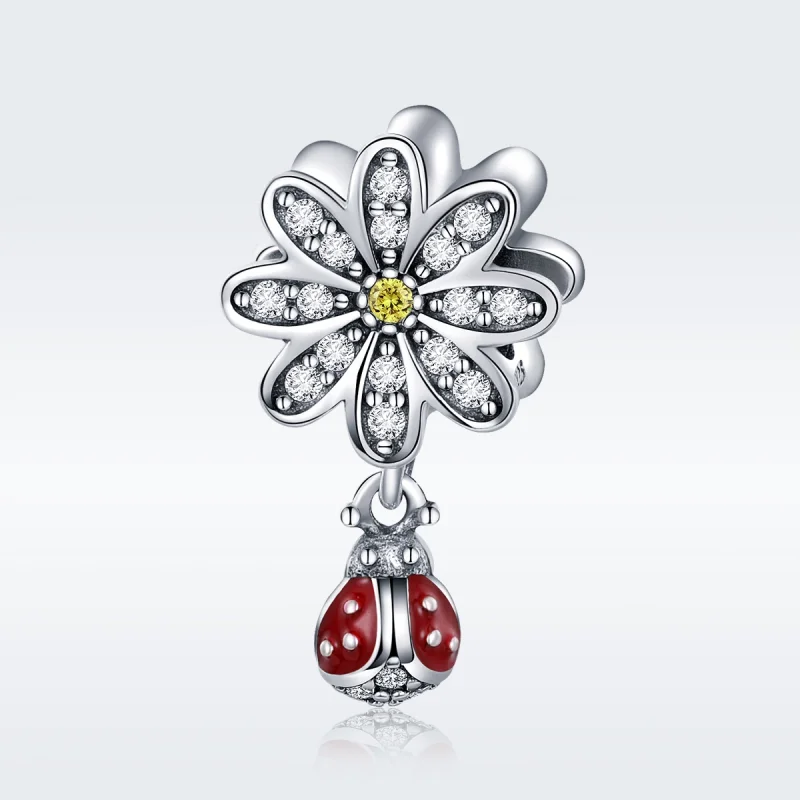 (Bild für) Silberner „Ladybird's Story“-Charm im Pandora-Stil - SCC727 - Ansicht 3