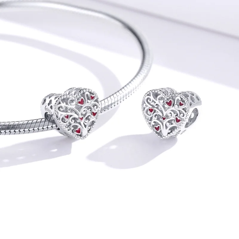 (Bild für) Silberner Lebensbaum-Charm im Pandora-Stil - BSC279 - Ansicht 4