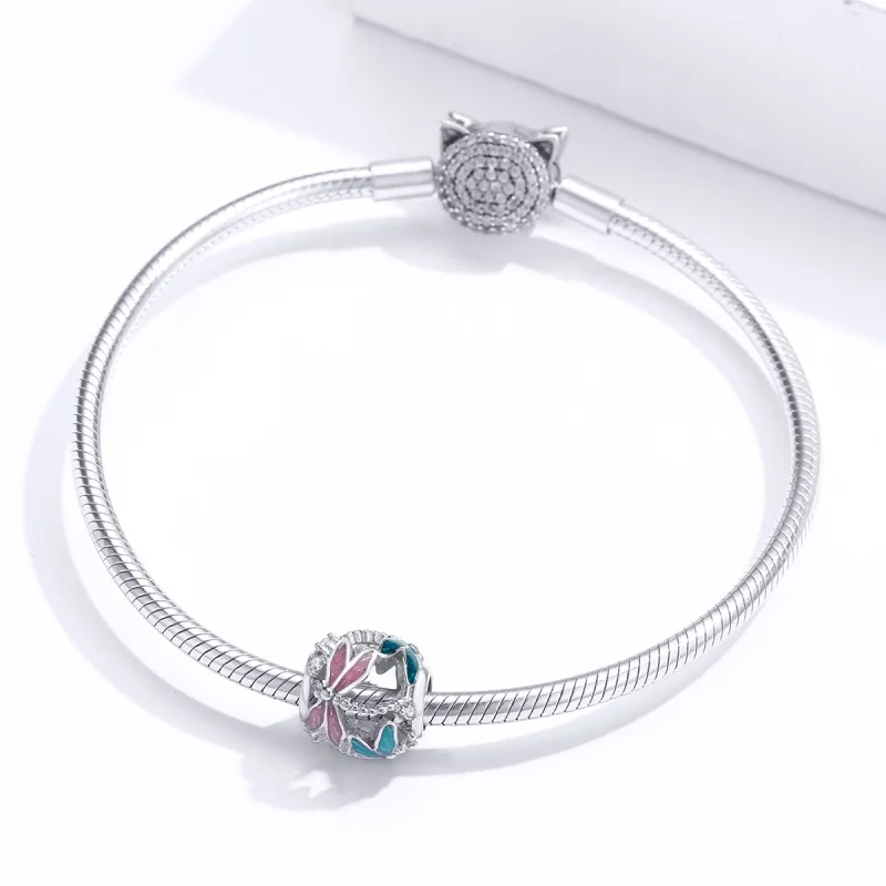 (Bild für) Silberner Libellen-Charm im Pandora-Stil - BSC198 - Ansicht 3