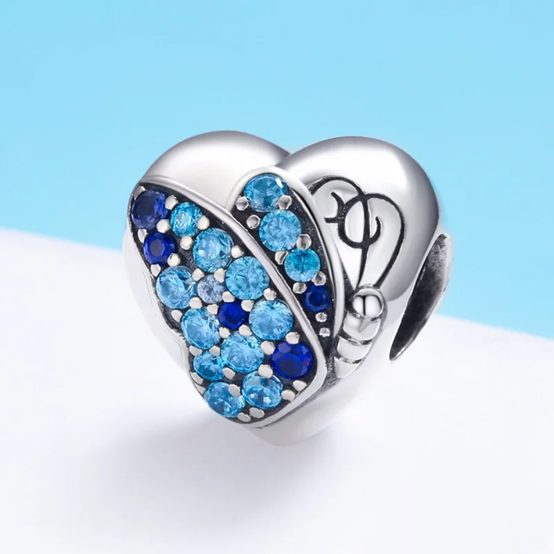 (Bild für) Silberner Liebes-Schmetterlings-Charm im Pandora-Stil - SCC653 - Ansicht 3