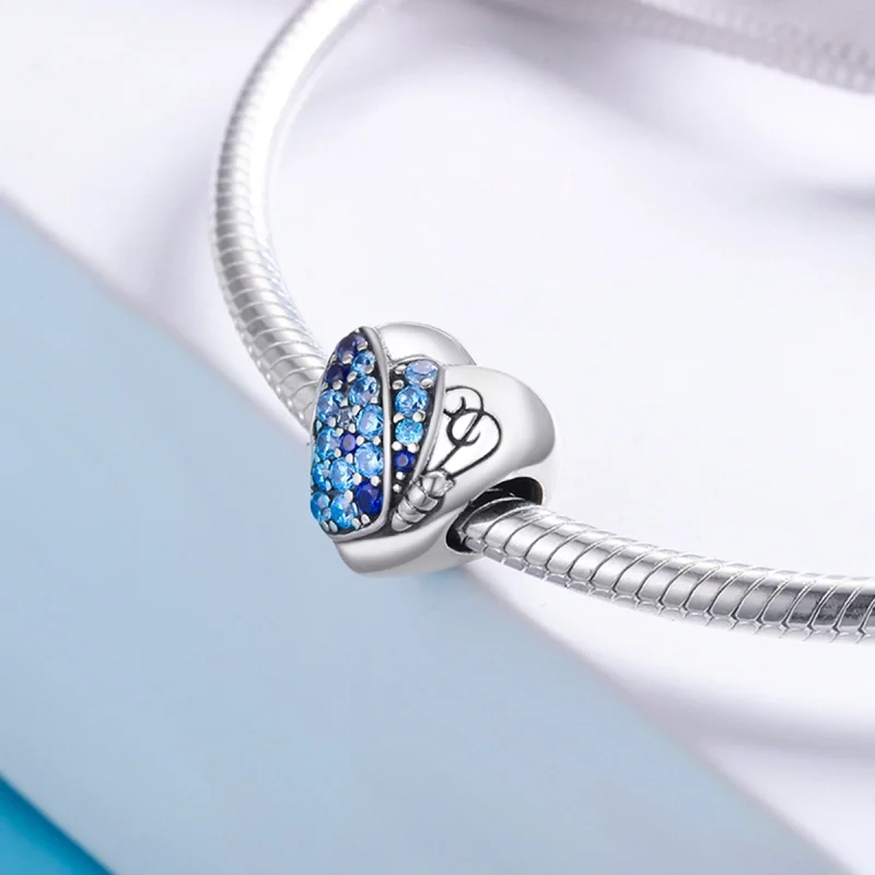 (Bild für) Silberner Liebes-Schmetterlings-Charm im Pandora-Stil - SCC653 - Ansicht 4