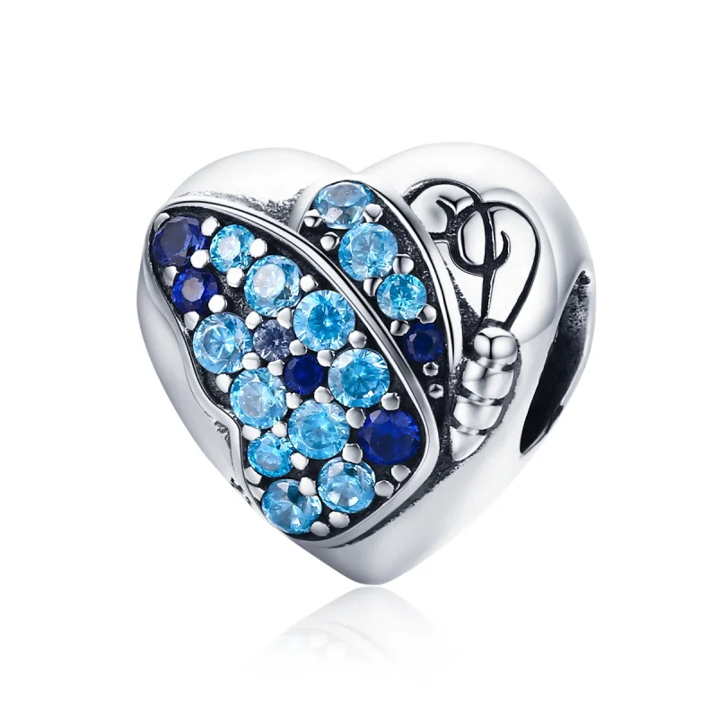 (Bild für) Silberner Liebes-Schmetterlings-Charm im Pandora-Stil - SCC653
