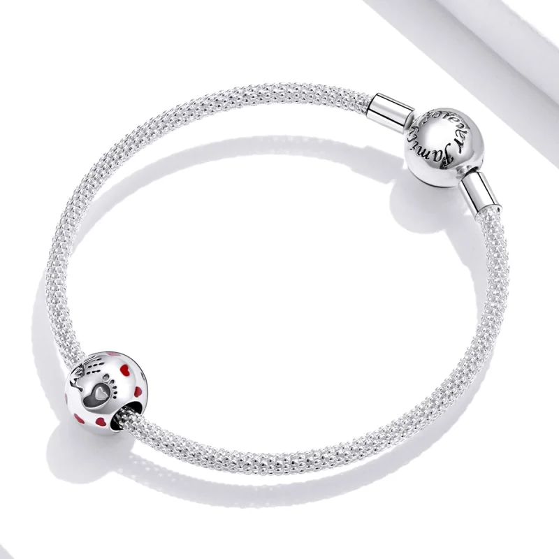 (Bild für) Silberner Love In The Palm-Charm im Pandora-Stil - SCC1827 - Ansicht 3