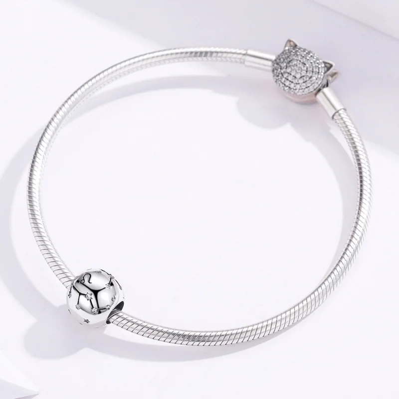 (Bild für) Silberner Löwe-Charm im Pandora-Stil - SCC1218-5 - Ansicht 5