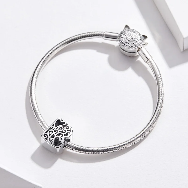 (Bild für) Silberner Magic-Buchstabe-B-Charm im Pandora-Stil - SCC1229-B - Ansicht 3