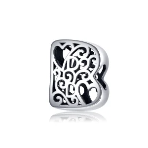 (Bild für) Silberner Magic-Buchstabe-B-Charm im Pandora-Stil - SCC1229-B