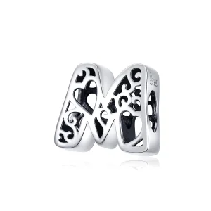 (Bild für) Silberner Magic-Buchstabe-M-Charm im Pandora-Stil - SCC1229-M