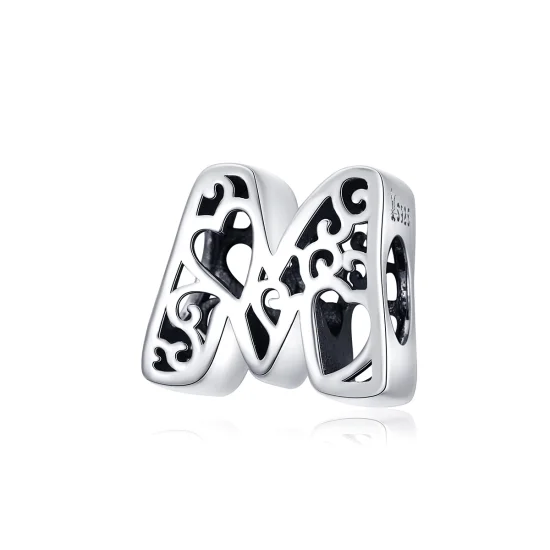 (Bild für) Silberner Magic-Buchstabe-M-Charm im Pandora-Stil - SCC1229-M
