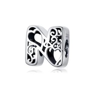 (Bild für) Silberner Magic-Buchstabe-N-Charm im Pandora-Stil - SCC1229-N