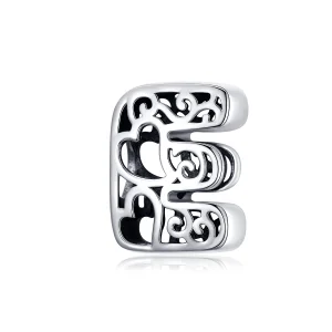 (Bild für) Silberner magischer Buchstabe-E-Charm im Pandora-Stil - SCC1229-E