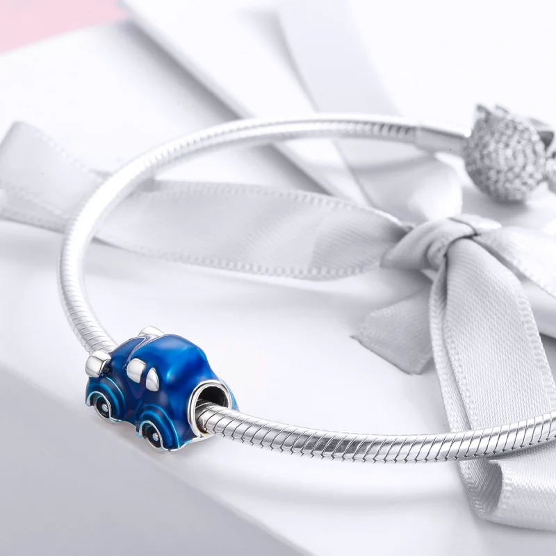 (Bild für) Silberner Oldtimer-Charm im Pandora-Stil - SCC957 - Ansicht 3
